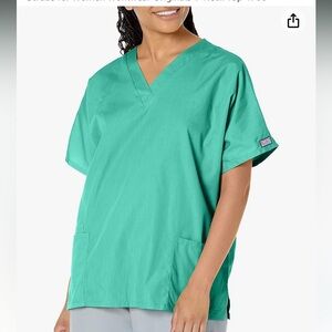 NWT CHEROKEE 4700 Workwear Scrub top  Sz S Color SGRW surgical green